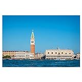 artboxONE Poster 30x20 cm Städte Der Markusplatz in Venedig - Bild venedig Buildings Campanile di san Marco