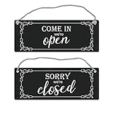 trendaffe - Come in We're Open - Sorry We're Closed Wendeschild mit Kordel
