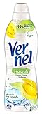 Vernel Naturals Weichspüler, Ylang Ylang & Süßgras, 100% vegan, 99% naturbasierte Inhaltsstoffe, ohne Silikone und Farbstoffe (32 (1 x 32) Waschladungen)