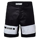 Tatami Fightwear Grappling Fight Shorts Gallant Schwarz - MMA Fitness Jiu Jitsu Short Kampfsporthose für Herren (XL)