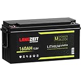 LANGZEIT LIFEPO4 160Ah 12V Lithium Batterie Lithium Akku Lithium Eisenphosphat Akku Solar Wohnmobilbatterie Bootsbatterie Versorgung statt 150Ah