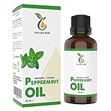 Pfefferminzöl BIO 30ml - 100% naturreines ätherisches Öl, vegan - Peppermint Oil (Mentha Piperita) Minzöl für guten Schlaf, Stressabbau, gegen Kopfschmerzen, Migräne - Aroma Diffuser Öl