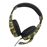 HOMSFOU Spiel Kopfhörer Headsets Kopfhörer Ohrhörer Kopfhörer Tarn Headset Computer Headset Gaming Headset Gamer Headset Grü