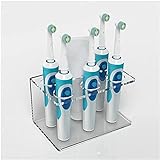 Keep Simple zahnbürstenhalter, ZahnbüRsten Organizer Höcher Bürstenhalter selbst für Badezimmerzubehör Organizer (Clear 6 Holes)