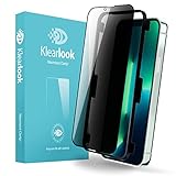 Privacy Screen Protector for 6.7' iPhone 13 Pro Max,Klearlook Case Friendly 180° Anti-Peeping Curved Tempered Glass Screen Film,Anti-Spy Glass Screen Cover for iPhone 13 Pro Max(6.7 Inch)
