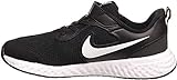 Nike Revolution 5 (PSV) Running Shoe, Black White Anthracite, 33 EU