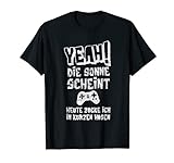 Zocker Gamer Jungs Sonne Scheint Lustiges Vatertags Geschenk T-Shirt