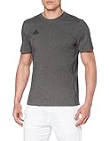 adidas Herren T-Shirt Core 18, Dark Grey Heather/Black, XXL, CV3983