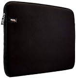 Amazon Basics Laptop-Schutzhülle, für eine Bildschirmdiagonale von 44 cm (17,3 Zoll), Schwarz