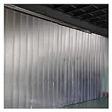 Kunststoffstreifen Türvorhang Strapazierfähiges Vinyl 0,08 Zoll Dicke PVC-Streifenvorhang für Tiefkühllagertüren (A-thk : 2.2mm, Size : 1.05x2m/3.44x6.56ft)