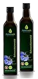 Naturzade Schwarzkümmelöl 1000ml Gefiltert Glasflasche ( 2 x 500ml ), kaltgepresst, direkt vom Hersteller