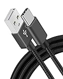 USB C Kabel 3M, Lang Ladekabel USB C 10ft Nylon geflochtenes PS5 Controller Ladekabel schnellladekabel USB C Kompatibel mit Samsung S21/ S20/ S10/ S9/ S8, Pixel, Huawei P40/ P30/ P20