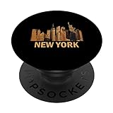 NYC New York City Skyline Freiheitsstatue Souvenir Pride PopSockets mit austauschbarem PopGrip
