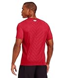 Under Armour Herren Shirt Heatgear Armourvent Fitted Short Sleeve T, Red/Black, S