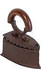 Biscottini Bügeleisen Gusseisen 13x6,3x15,5 cm | Ornament Eisen | Vintage Antiquitäten aus Gusseisen