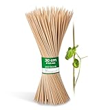 Novatool 200x Splittstäbe 30 cm x 3,5 mm I Natur I Rankhilfe Tomaten Stangen Bambus Pflanzstäbe Holz stäbe für orchideen Pflanzenstock Blumenstang