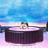 Miweba MSpa aufblasbarer Whirlpool 2022 Aurora U-AU06 Outdoor für 6 Personen - inkl. LED RGB - inkl. Ozon & UV-C-Reinigung - TÜV GS geprüft - Pool aufblasbar