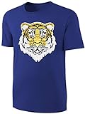 Kinder Wende Pailletten T-Shirt Tiger Streichel Shirt Blau Größe 140