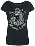 Harry Potter Hogwarts Frauen T-Shirt schwarz L 100% Baumwolle Fan-Merch, Filme, Hogwarts