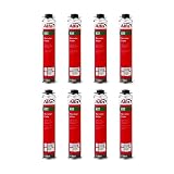 4x Alfa Perimeterkleber (1k) 750ml Profi-Qualität einkomponentiger Klebeschaum Baustoffklasse B2 hervorragende Wärmedämmung geringe Ausdehnung