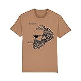 karlskopf Rocker T-Shirt Herren | Motorrad T-Shirt | Biker T-Shirt | Harley Davidson T-Shirt | Rocker Kleidung | 100% Bio-Baumwolle (Camel, L)