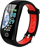 Tipmant Fitnessuhr mit Pulsmesser Schlafmonitor Schrittzähler Smartwatch Fitness Tracker Fitness Armband Wasserdicht IP68 Fitness Uhr Pulsuhr Sportuhr für Damen Herren Kinder ios iPhone Android Handy