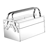 HOUDERCO Kasten Werkzeugkasten Aus Edelstahl Spieß Zubehör Tool-organizer Schraubendreher Bausatz Werkzeugkiste Kleine Mit Deckel Tür Werkzeugkästen Rostfreier Stahl S