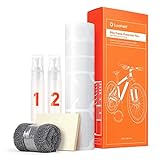 Luxshield Fahrrad Lackschutzfolie für Mountainbike, BMX, Rennrad, Trekkingrad etc. - 21-teiliges Rahmen-Set gegen Steinschlag - Transparent glänzend & selbstklebend
