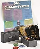 beYou® Chakra Steine - [inkl. Chakra Poster] - Handgefertigte Heilsteine in deutscher Premium Qualität - Heilsteine Set inkl. e-Book