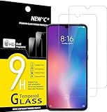NEW'C 2 Stück, Panzer Schutz Glas für Xiaomi Mi 9, Frei von Kratzern, 9H Härte, HD Displayschutzfolie, 0.33mm Ultra-klar, Ultrabeständig
