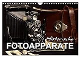 Historische Fotoapparate (Wandkalender 2024 DIN A4 quer), CALVENDO Monatskalender: Nostalgische Bilder alter Fotoapparate erzählen die Geschichte der Fotografie aus früheren Epochen.