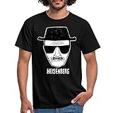 Spreadshirt Breaking Bad Heisenberg Skizze Zeichnung Männer T-Shirt, L, Schwarz