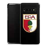 DeinDesign Hard Case kompatibel mit Samsung Galaxy S10 Schutzhülle schwarz Smartphone Backcover FC Augsburg Wappen FCA
