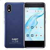 CUBOT Mini-Smartphone ohne SIM-SIM, Android 11, 3 Kartenfächer, 128 GB erweiterbar, 2350 mAh Akku, 3G Dual SIM, Gesichtsentriegelung, UK-Version, Blau