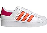 adidas Originals Damen Superstar Bold K-Pop Sneaker Farbe: Weiß/Orange/Pink; Größe: EUR 40 | US 8 | UK 6.5