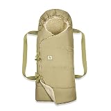 hauck 3in1 Babytragetasche, Fußsack und Spieldecke Carry N Play, Babynest ab Geburt, Einfache und Sichere Befestigung am Buggy, Weiches Inlay, Waschbar (Teddy Fleece Green)