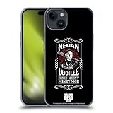 Head Case Designs Offizielle AMC The Walking Dead Lucille Negan Biker Kunst Soft Gel Handyhülle Hülle kompatibel mit Apple iPhone 15 Plus