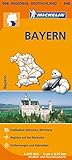 Michelin Bayern: Straßen- und Tourismuskarte 1:375.000; Auflage 2019 (MICHELIN Regionalkarten)