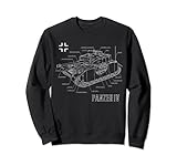 2. Weltkrieg Deutscher Panzer Panzer IV Bauplan Sweatshirt