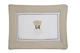 Schardt 131080000 3/710 Krabbeldecke Elefant mit Apllikation, 100 x 135 cm, beige