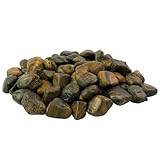 Dekosteine braun poliert 20 kg, Kieselsteine Garten 2-3 cm, Zierkies für Vasen, Flusssteine, Ziersteine, Flusssteine Pflanzen, Deko-Kies, Steine-Garten, Kies, Flusskiesel, braune Steine Dek