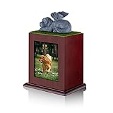 NEWDREAM Pet Cremation Urns pet urns for Large Dogs Ashes Dog Ashes Urn, Box for Dog Ashes, Pet Ashes Photo Box,Ash Box for Dogs, Wood Keepsake Memorial Urns