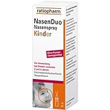Ratiopharm NasenDuo für Kinder zwischen 2-6Jahren zur Abschwellung der Nasenschleimhaut bei Schnupfen und zur unterstützenden Behandlung von Haut- und Schleimhautschäden , Spar-Set 5x10ml