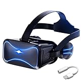 JYMYGS 3D VR Brille, Premium Virtual Reality Headset, Gaming Brille für 3D Spaß, für iPhone 12/11/X/8/7, Samsung S20/S10/Note10, Xiaomi, Huawei usw.