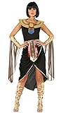 Fiestas Guirca Schickes Cleopatra Kostüm Damen - Größe S 36 – 38 - Ägyptische Königin Kostüm Erwachsene - Pharao Göttin Kostüm Damen Karneval, Ägypterin Fasching Kostüm Frauen, Kleopatra Kleid