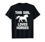 Dieses Mädchen liebt Pferdet-shirt lustiges niedliches Pferd T-Shirt
