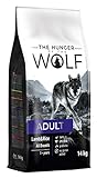 The Hunger of the Wolf Hundefutter für ausgewachsene Hunde aller Rassen, Fein zubereitetes Trockenfutter mit Lamm und Reis - 14 kg
