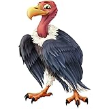 kleberio Aufkleber Geier wasserfest Familie Aufkleber Raubvogel Wüste lächeln Tier Sticker Afrika Kinder Deko Autoaufkleber Greifvogel Adler 24 x 16