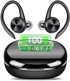 Kabellose Bluetooth-Kopfhörer, HiFi-Sport-Kopfhörer, Stereo-Sound, Bluetooth 5.0, mit Reduzierung, Touchscreen-Steuerung, wasserdicht, 48H, für iOS/Android