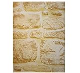 Klebefolie - Möbelfolie Design Naturstein mediterran - Mauer - 45 cm x 200 cm Selbstklebende Folie Stein Motiv - Dekorfolie Selbstklebefolie